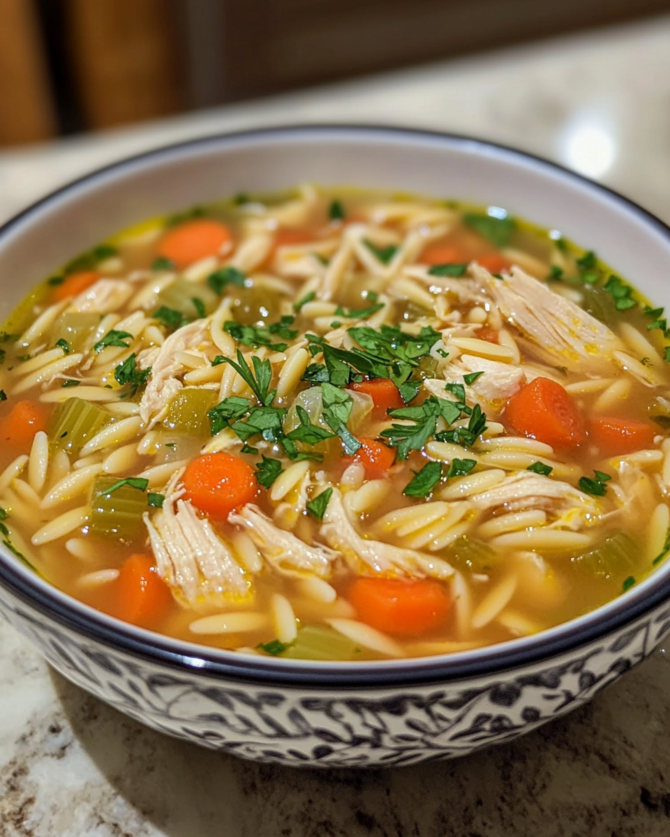 Chicken Orzo Soup with Vegetables: A Cozy, Nourishing Bowl of Comfort