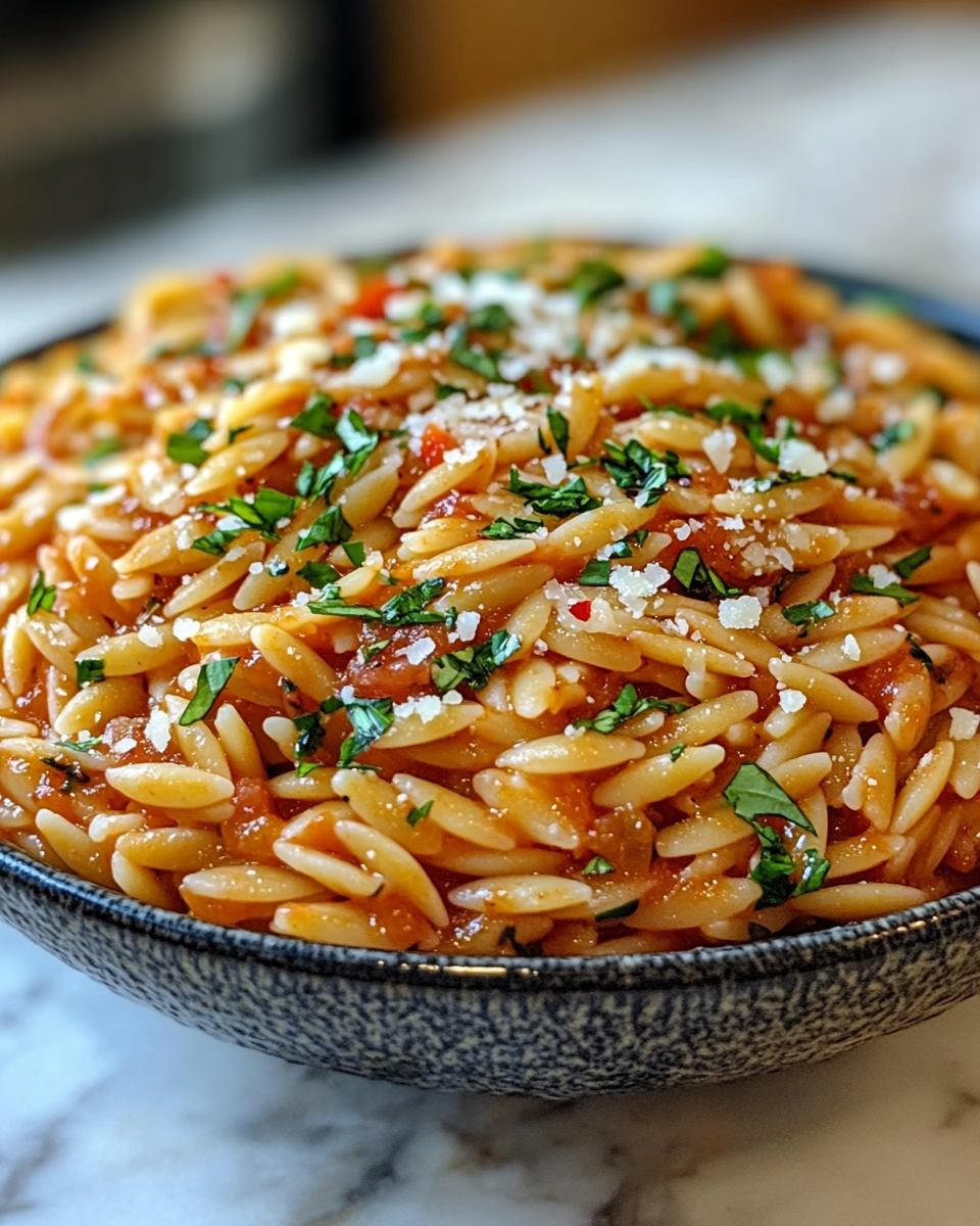 Spicy Arrabbiata Orzo
