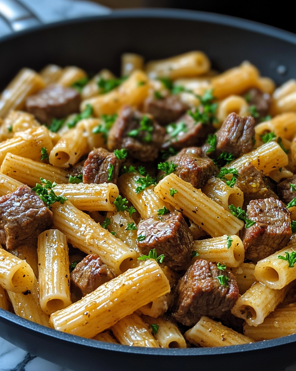 Steak Bites and Pasta Skillet