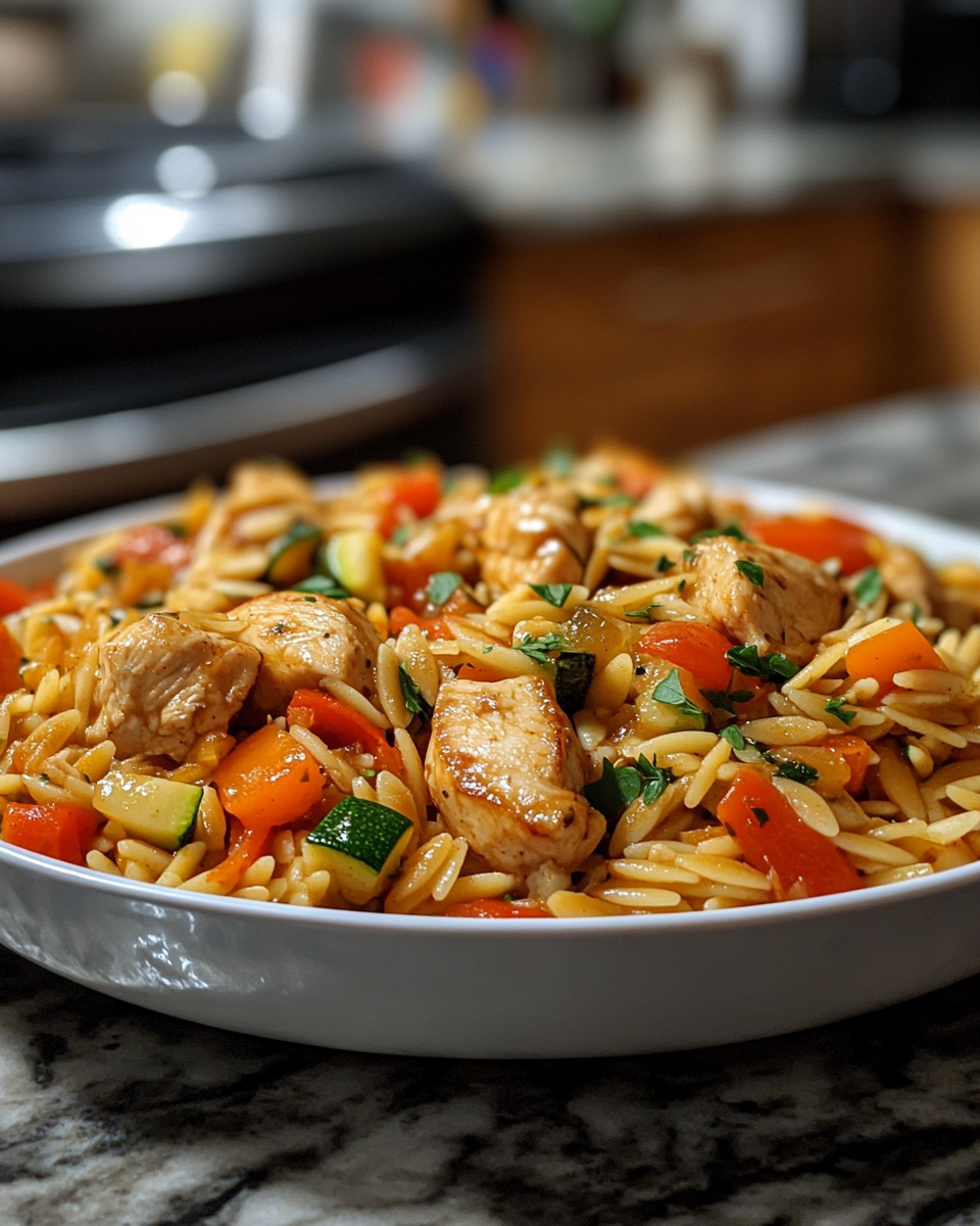 One-Pan Orzo with Chicken and Veggies: A Balanced, Flavorful, and Easy Weeknight Meal