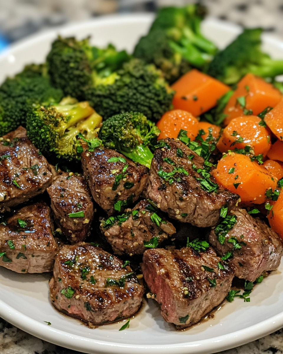 Garlic Butter Steak & Veggies: 30-Minute Amazing Supper